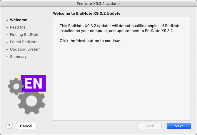 Installation guide – EndNote X9 (Mac)